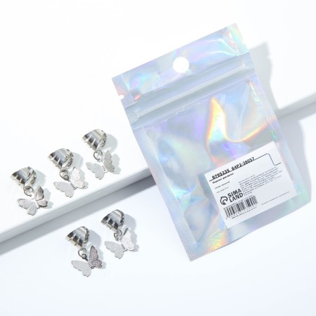 Hairpins piercing for hair "be yourself", 5 pcs., 2 x 1 x 2 cm-3