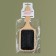 Massage comb, 24.5 × 9 cm, beige color/black