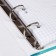 Notebook on 4 rings A5, 120 sheets in the cage "Mint. Metallic", boumvinyl cover, offset unit