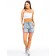 Women's shorts ise, size 48 cm, gray color