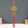 Plastic suspension, textiles "Golden Dragon and scores - for wealth" 2x7.5x38 cm