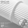 Bracelet "ice" fog, 2 mm, matte white color in silver