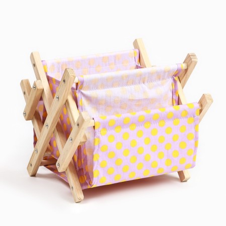 Newspaper-stand for books and magazines "Politics", 30 × 20 × 30 cm, pink-1