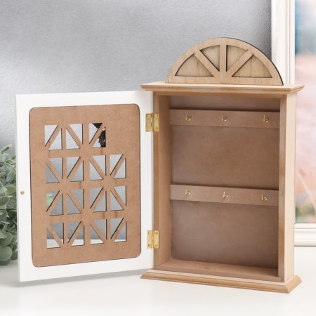 Keywater tree 6 hooks "Archite window. Maple leaf" 20x6.5x32 cm-2