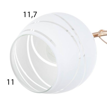 Rafael chandelier 2x60W E27 gold 48x16x22.5cm-5