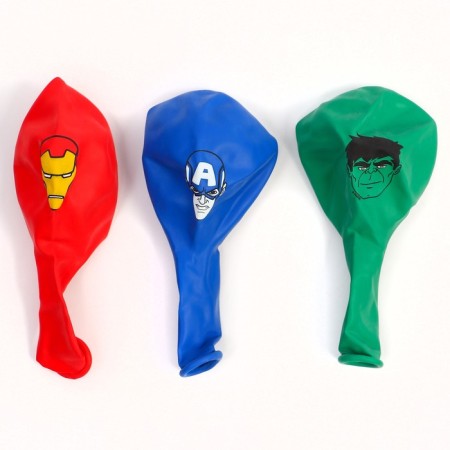 Airy ball "Super-heroes", 12 inch, latex, 5 pieces, Avengers-3