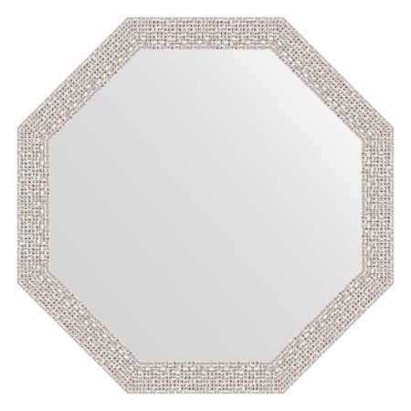Mirror in the baguette frame, chrome mosaic 46 mm, 53x53 cm