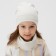 Children's cap KAFTAN with snood, rr 46-50, gray