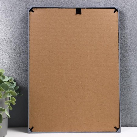 Photo frame plastic L-2 21x30 cm silver. Met. (plastic screen)-2