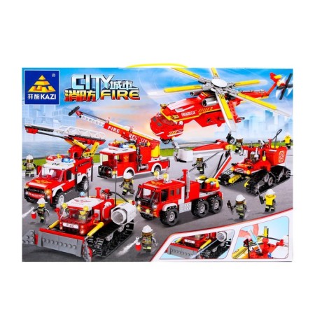 Designer Firefighters "Caterpillar All -terrain vehicle", shoots with water, 298 parts-4