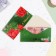 Money envelope "Happy Anniversary!" Green Background, Rosa, 16x8 cm