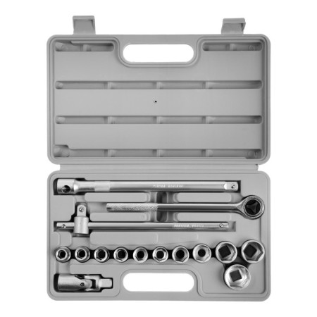 Set of end heads Ermak 736-498, with pages, 1/2 ", 10 - 27 mm, 16 items-1