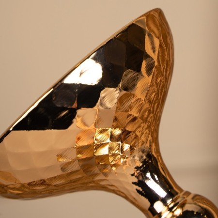 Summary Metal for 1 candle "Richard" Color Gold 12.5 x 12.5 x 37.5 cm-13