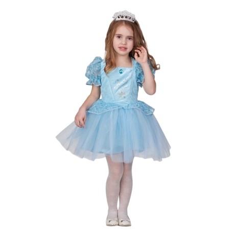 Carnival costume "" Princess-Low "Blue, Dress, Diadem, p.110-56