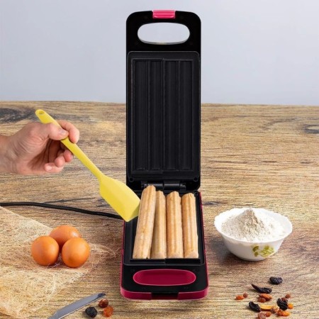 Electric waffle box KitFort KT-3669, 750 W, churros, black-red-3
