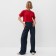 T-shirt shortened female Minaku Oversize Fit: Fuchsia Color, Rr. 50