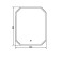 Comforty Kryus 65 mirror, LED ribbon, contactless sensor, 65x80 cm