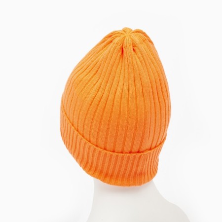 Female Winter hat, orange color, size 52-56-6