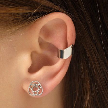 Earrings "Kaffa" image, color silver, set-3