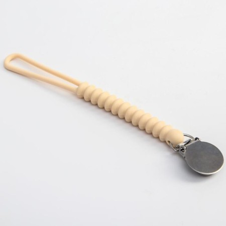 Holder for the nipple - dummy "rings", silicone, beige color