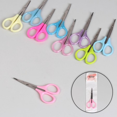 Scissors manicure, bent, 9 cm, color mix-1