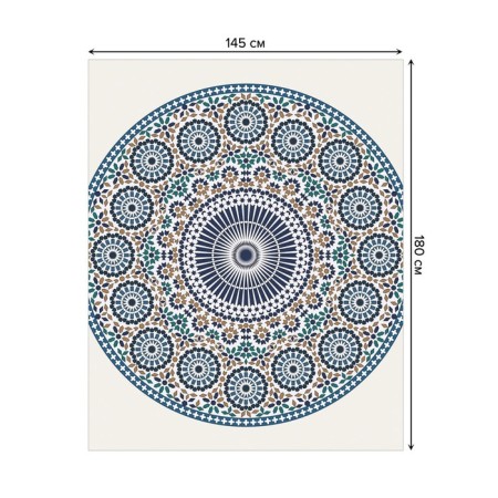 Tables on the table "Circum flowering", rectangular, Saten, size 145x180 cm-1