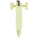 Baby scooter Graffiti Baby 24, Pu Pu 120/10 mm, yellow color