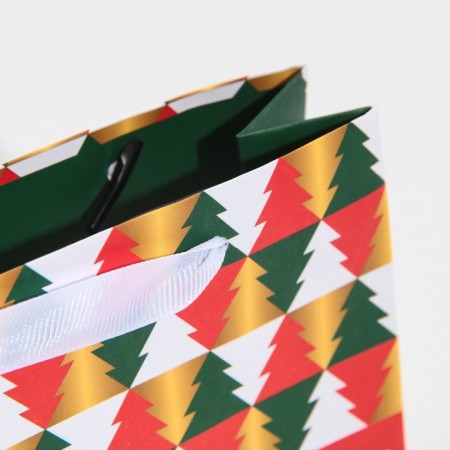 Laminated horizontal "Christmas tree", 15 x 12 x 5.5 cm, New Year-5