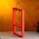 Kashpo wooden 26 × 5 × 40 cm with 5 flasks 15 cm "Extra Slim frame", red give beautifully