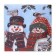 Paper Nev Line Fresco “Snowmen” 2 layers, 33x33, 20 pcs.