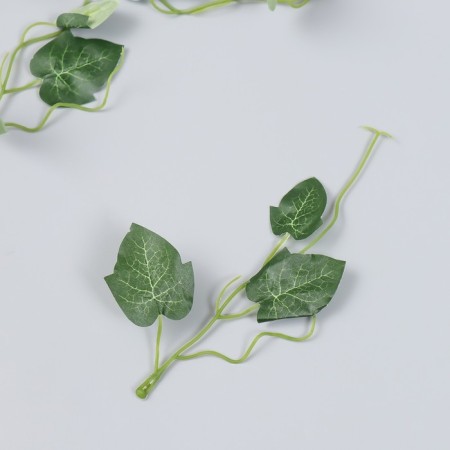 Decor for creativity "Green leaves on a twig" set 4 pcs 15 cm