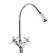 Kitchen mixer Zein ZC2033, flexible surge, crane boux brass 1/2 ", white/chrome
