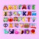 Set of developing magnets "alphabet"