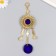 Suspension from the evil eye "Flower and Eye" gold 21 cm