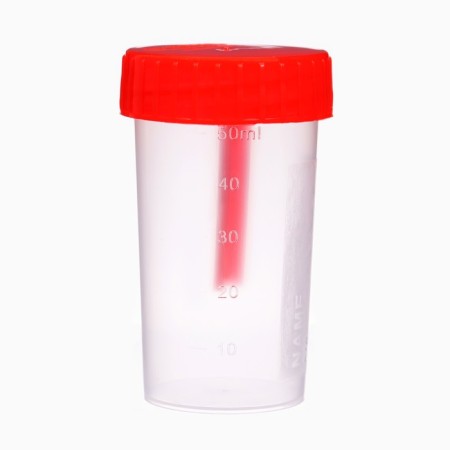 Container for biomaterials "Oldans" with a sterile spatula, 60 ml