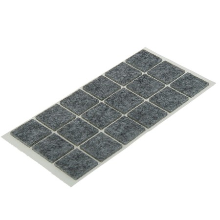 Furniture tundra, 25 x 25 mm, square, gray, 18 pcs.