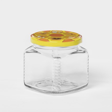 A set of glass cans for honey TO-82, 390 ml, 20 pcs-1