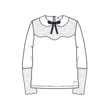 Blouse for girls PlayTode, height 152 cm, white color-7