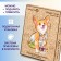 Wooden puzzle "Majestic Corgi", with crystals Swarovski 46 × 26 cm