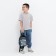 Baby backpack on lightning, blue color