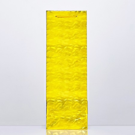 Gift package, foil under the bottle, "gold" 35 x 12 x 9 cm mix-1