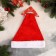 New Year's cap "New Year's branches" 29x38 cm, red