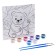 Picture on numbers for children "White Bear", 15 x 15 cm