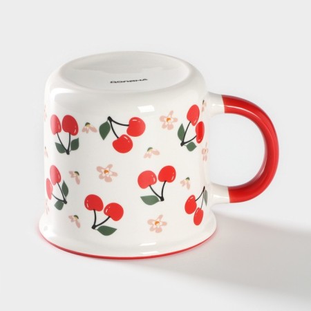 Porcelain shade mug "Cherry", 360 ml-2