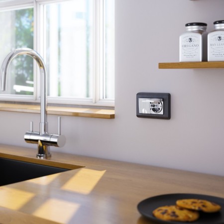 The W1172209 Double moisture protection socket, with grounding, with protective lids and curtains, silver reef-1
