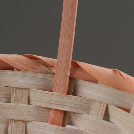 Set of wicker baskets, D16x10/31 cm, D19x11x33 cm, d21x12x35 cm, 3 pcs, peach, bamboo-3