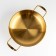 Stear, d = 26 cm, h = 6 cm, thickness 1 mm, 201 steel, gold color