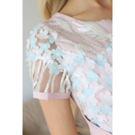 Female dress, size 42, pink color-6
