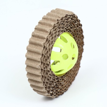 Bell ball with a bell, 5 cm, yellow-3