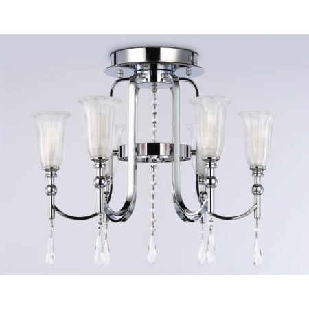 Crowning chandelier with crystal Ambrella Light, Traditional, TR3243, 6HE14, color chromium-4